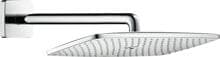 hansgrohe Raindance E Duschkopf 360 1 Strahlart wassersparend mit Brausearm, Metall, 9 l/min, 360 x 190 mm, Chrom, (26605000)