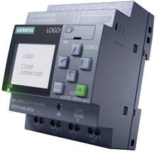 Siemens 6ED1052-1MD08-0BA2 LOGO! 12/24RCE, Logikmodul, Display SV/E/A: 12/DC 24V/Relais, 8DE (4AE)/4DA, SP. 400 Blöcke, modular erweiterbar, Ethernet, integr. Web-Server, Datalog