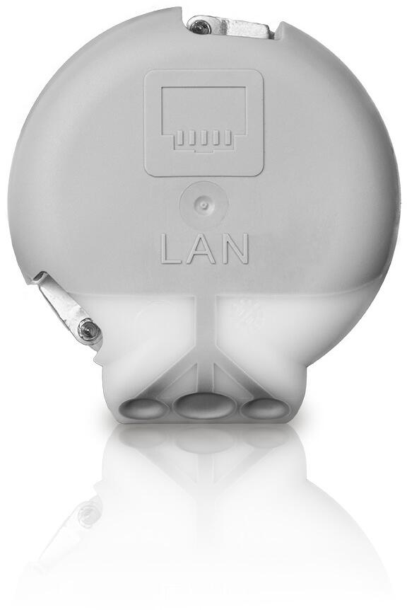 f-tronic E5100HF Hohlwand LAN Dose, winddicht, Ø 68mm, t=60 mm, weiß (7360055)