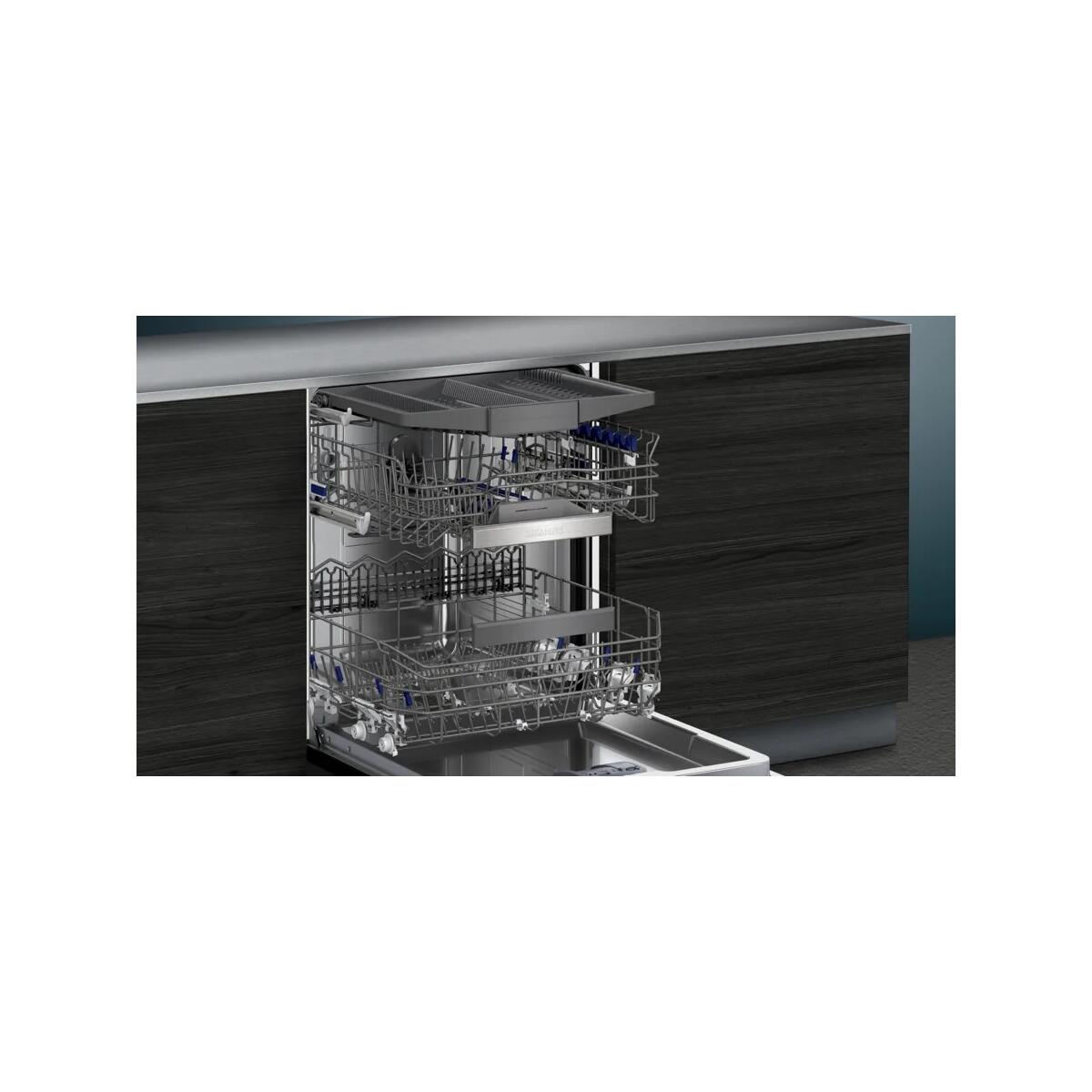 Siemens SN45ZS07CE iQ500 Edelstahl emotionLight, 60 cm Unterbau-Geschirrspüler, 14 breit, Maßgedecke, varioSchublade, Wagner aquaStop, Elektroshop
