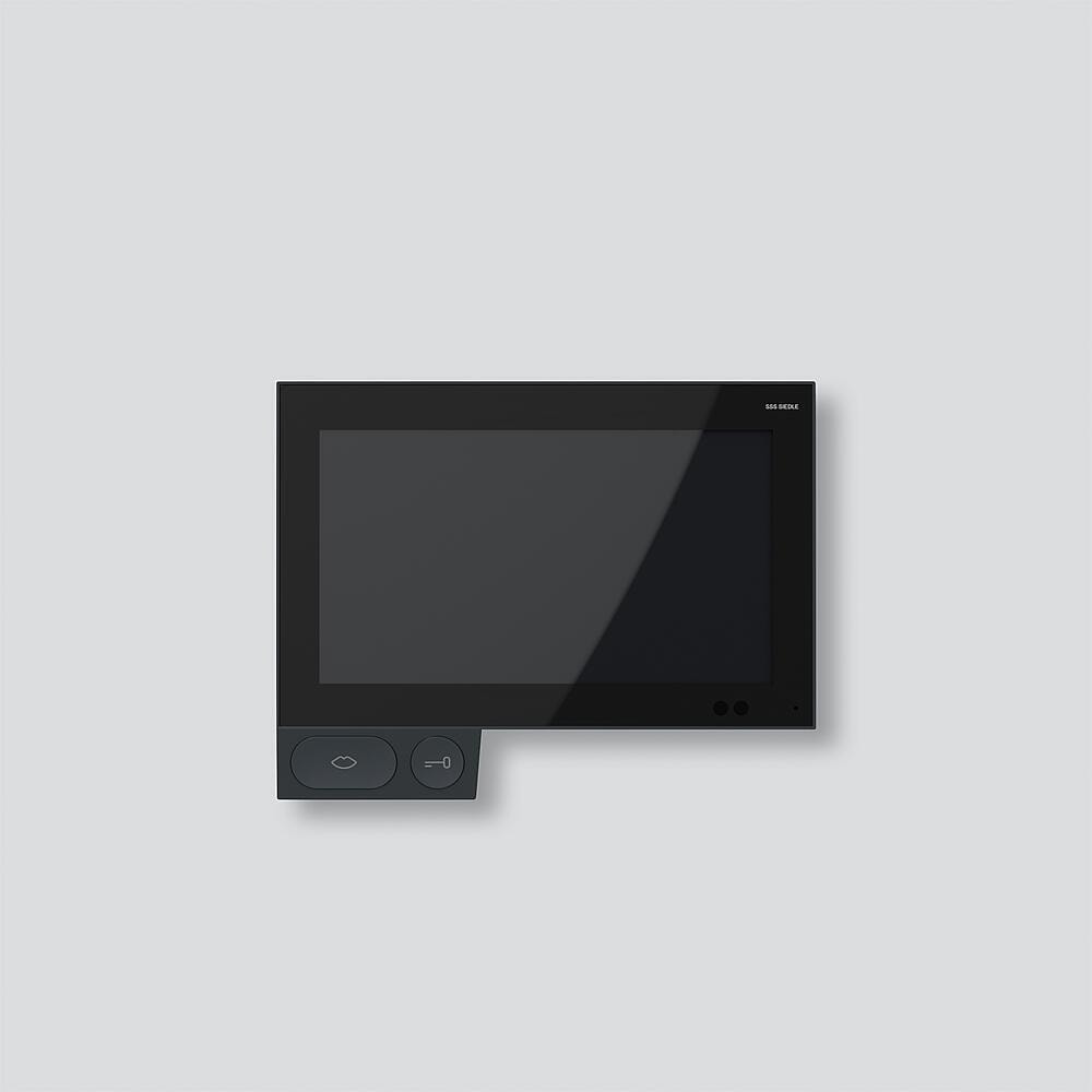 Siedle A 150-10 S IP-Video-Innenstation 7 Zoll Touchscreen, Video-Türkommunikation, Parallelschaltung bis 8 Innenstationen schwarzgrau (210012174-00)