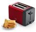 Bosch TAT4P424DE Kompakt Toaster, 970W, Auftau- und Aufwärmfunktion, Gleichmäßiges Röstbild, DesignLine, Rot