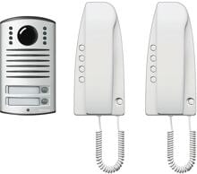 Legrand 363221 Analoges Audioset 2-Familienhaus mit Türstation LINEA2000 + Hausstationen SPRINT