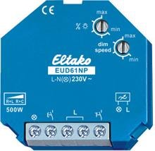 Eltako EUD61NP-230V Universal-Dimmschalter ohne N-Anschluss, Power MOSFET bis 400W (61100830)