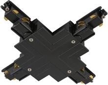 SLV X-Verbinder für S-TRACK 3-Phasen-Einbauschiene, DALI, schwarz (1006535)