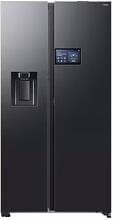 Samsung RS90F64EDFEF Stand Side-by-Side Kombination, 91,2 cm breit, 621 L, NoFrost+, Festwasseranschluss, Wasserspender & Eiswürfelbereiter, Premium Black Steel