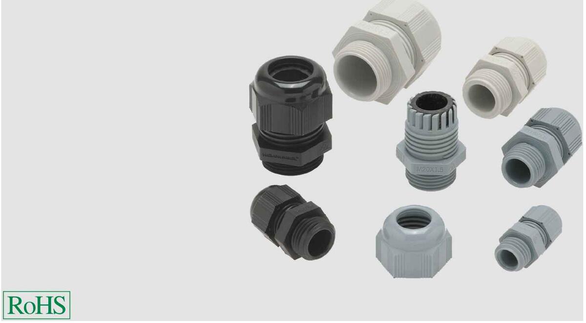 HELUKABEL HELUTOP HAT M16 x 1,5 (KD 4,0-8,0 mm) SW 19 Kunststoffkabelverschraubung, grau (93909)