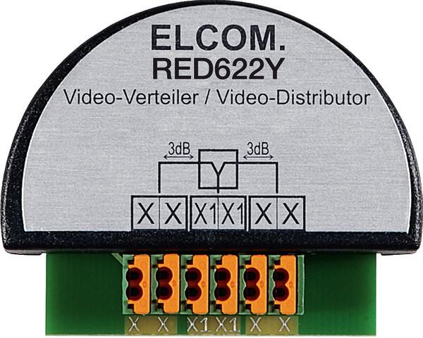 Elcom Verteiler/Abzweiger 2 fach, Einbau UP, 2-Draht, schwarz