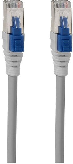 Rutenbeck (21600030) PKV Cat.6A iso 3,0 m grau Patchkabel, verriegelbar