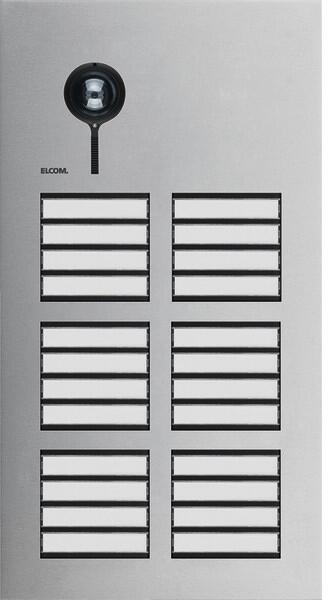 Elcom REQ524Y Türstation Video 24/2, 2-Draht, Edelstahl matt