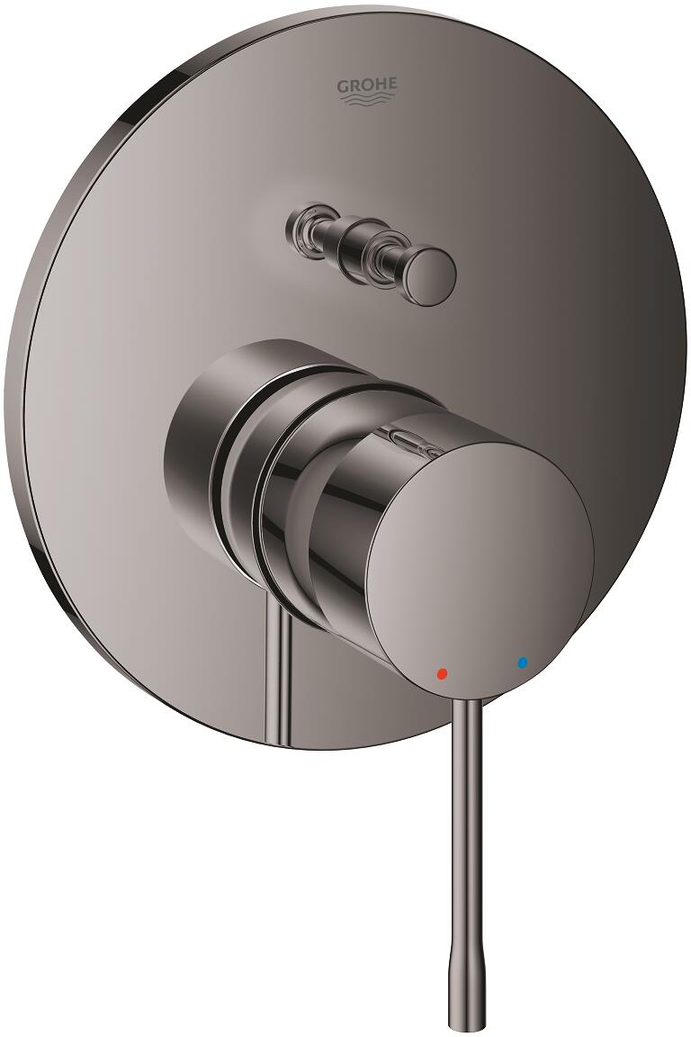 GROHE Essence Einhand-Wannenbatterie, Fertigmontageset für GROHE Rapido SmartBox, Professional Edition, hard graphite (24167A01)