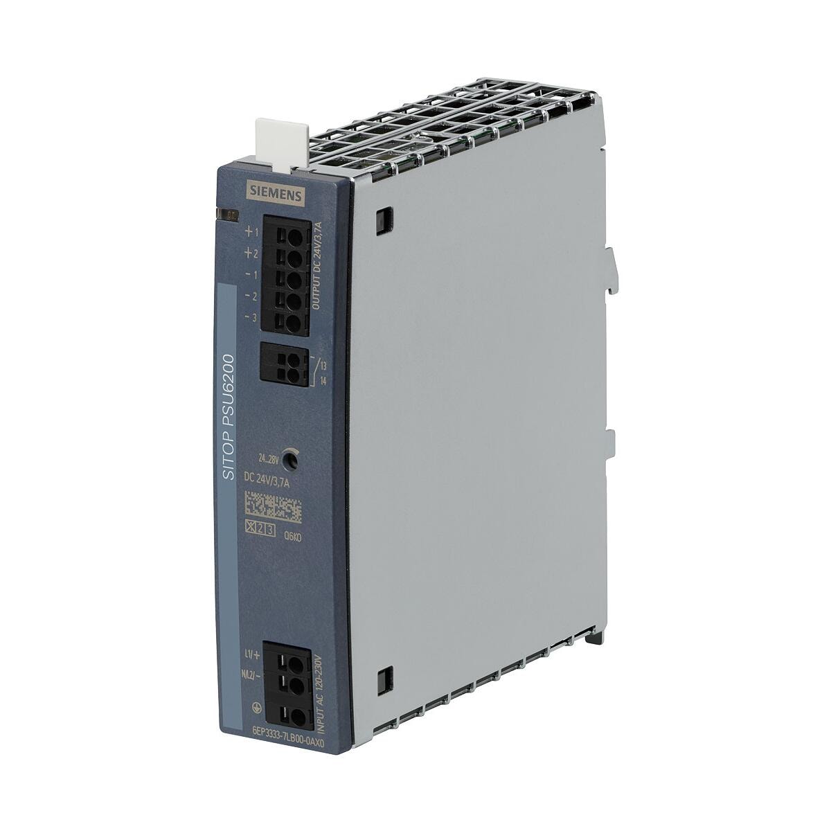 Siemens 6EP3333-7LB00-0AX0 SITOP PSU6200 3,7A NEC class II Geregelte Stromversorgung Eingang: AC 120 - 230 V (DC 120 - 240 V) Ausgang: DC 24 V/3,7 A