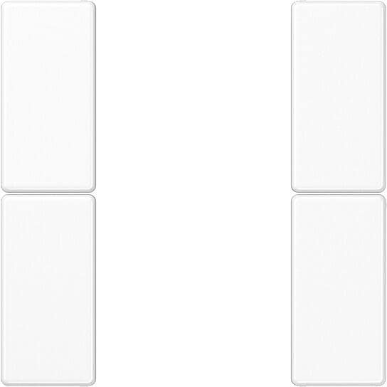 Jung A502TSAWW Tastensatz 2fach, komplett, AS 500, A 500 & A plus, alpinweiß