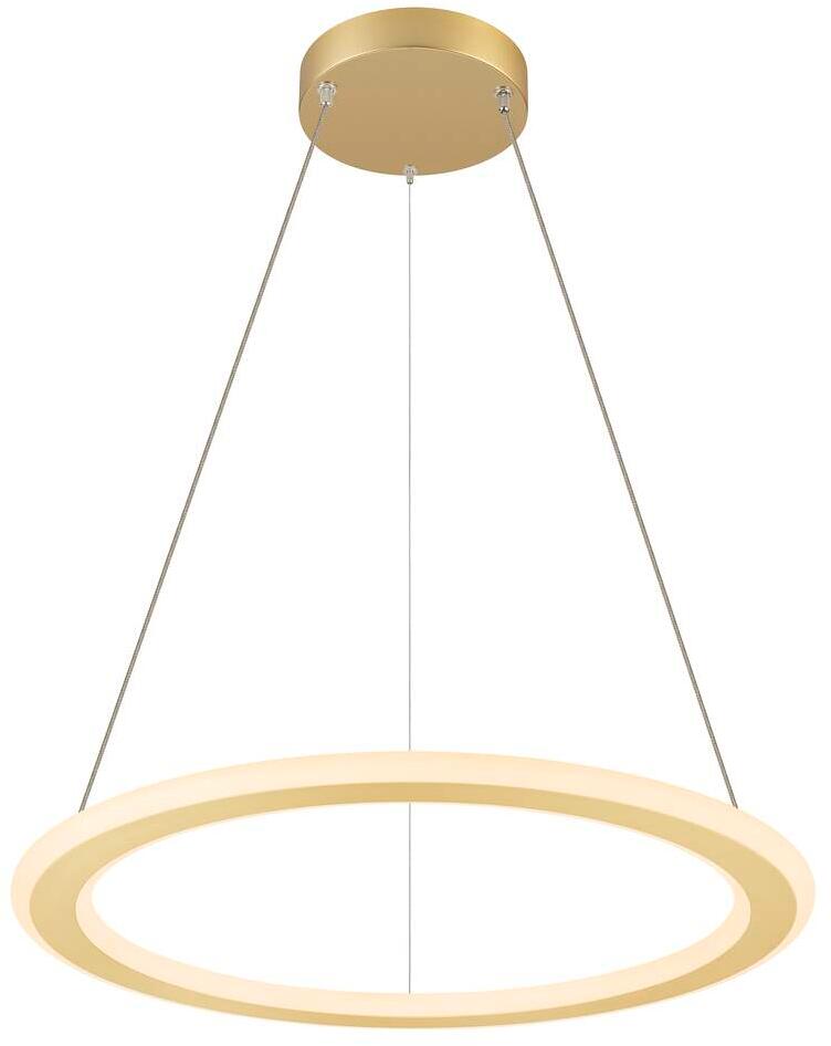 SLV ONE FLAT Pendelleuchte, single, CCT-Switch 2700/3000K, Phase dimmbar, Pendellänge 180cm, messing (1007857)