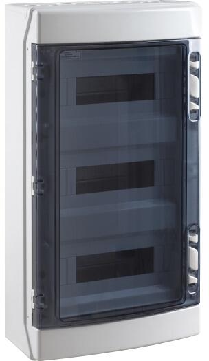 EKONT FV-AP-36-IP65 Kleinverteiler, Aufputz, Feuchtraum, 3x12 Teilungseinheiten, IP65 (718.037)