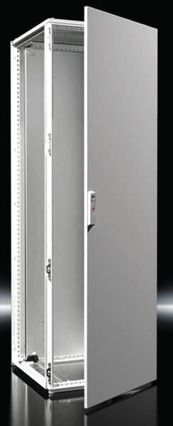 Rittal VX 8686.000 Anreih-Schranksystem, BHT: 600x1800x600 mm, Stahlblech, mit Montageplatte, eintürig an Frontseite