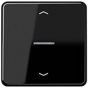 Jung CD101KO5PSW Wippe mit Lichtleiter und Pfeilsymbolen, Serie CD, schwarz