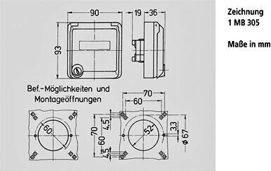 Mennekes (4977) Cepex-Anbausteckdose SCHUKO, perlweiß Elektroshop Wagner
