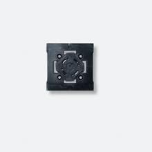Siedle Vario MA/LEDF 600-0 Montageadapter für LED-Flächenleuchte, schwarz (200037350-00)