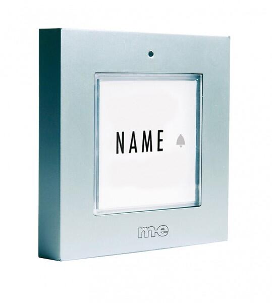 M-E BELL-401-TXS Funk-Klingeltaster für 1-Familien-Haus, silber (41272)