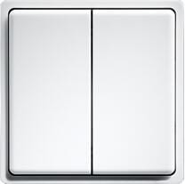 Eltako FMT55/4-wg Funk-Minitaster mit Doppelwippe, reinweiß glänzend (30000265)