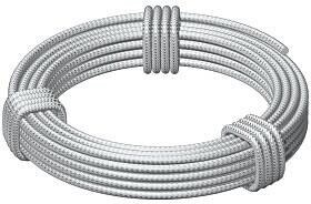 OBO Bettermann 957/10MM verzinktes Stahldraht-Spannseil 10 mm (5303265), 50 m