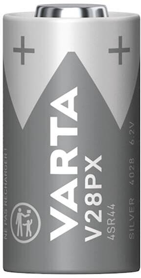 VARTA V28PX Silver Cylindrical / 4SR44, 1er Blister, 6,2V (04028101401)