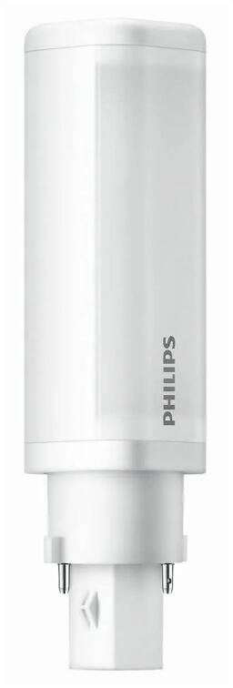 Philips CorePro LED PLC 5.9W 830 2P G24d-1 Leuchtmittel, LED, PL-C, KVG/VVG/220-240V, 115 mm, 5.9 W, 13W PL-C, 3000 K, 600 lm, CRI 82, 30000 Stunden (