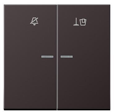 Jung ALRUKO5MD Hotelwippe, Innenstelle, dark (lackiertes Aluminium)