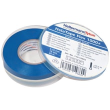 Hellermann  710-10603 HTAPE-FLEX1000 Premium Isolierband, 19mm x 20m, blau, Box
