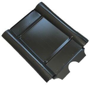 Marzari Metalldachplatte Typ Beton, schwarzgrau