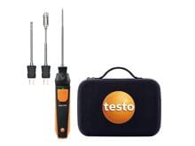 Testo 915i Temperatur-Set, Thermometer mit Temperaturfühlern, Typ K, Bluetooth, schwarz/orange (0563 5915)