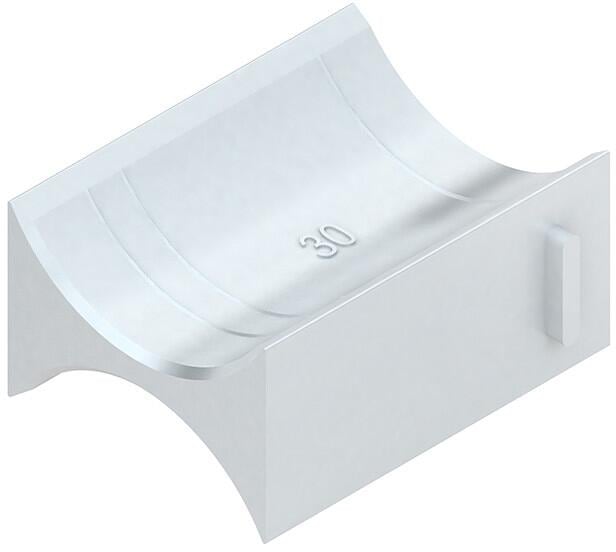 Niedax DW 22 Doppelwanne, für Kabeldurchmesser 22 mm, Länge 40 mm