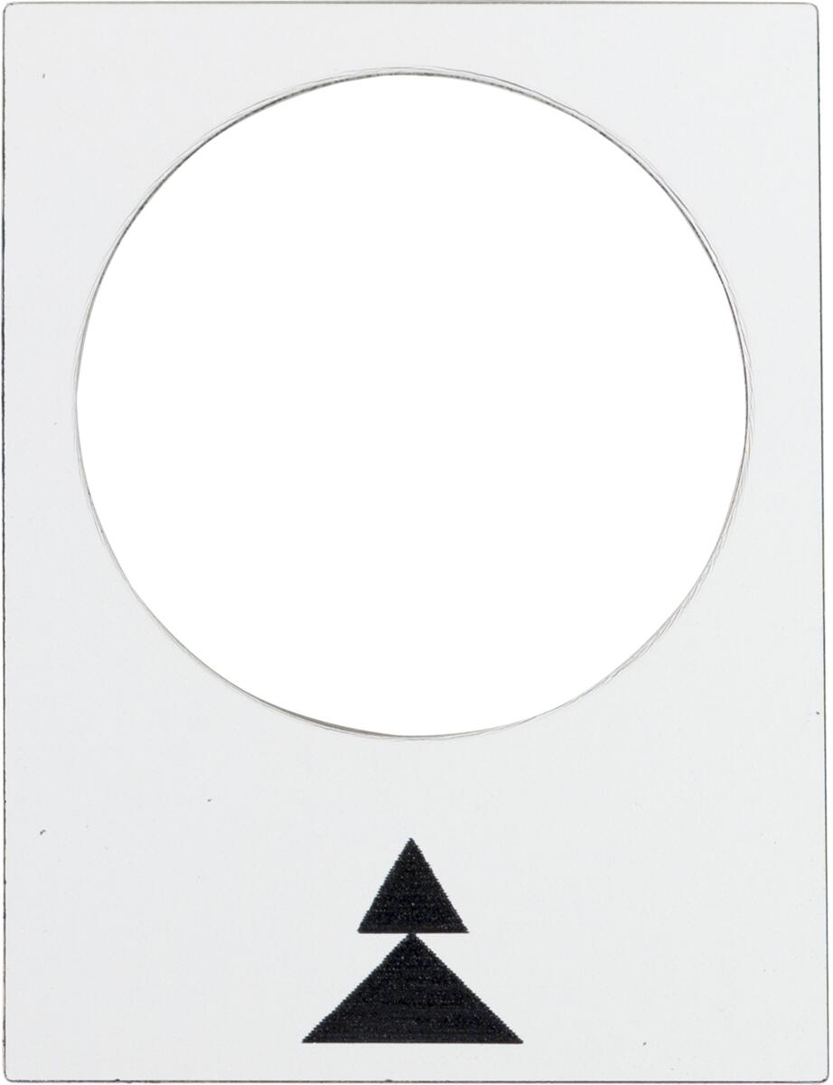 Schneider Electric ZB2BY4909 Bezeichnungsschild, 30x40mm, rechts, langsam-schnell, weiß