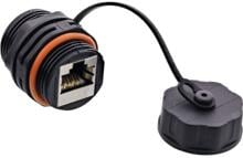 InLine Patchkabelkupplung Cat.6A, wasserdicht IP68, f. industrielle Anwendungen (699990U)