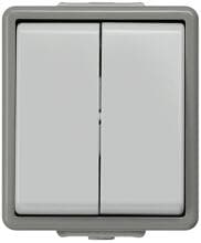 Siemens 5TA4708 DELTA fläche Doppel-Wechselschalter, IP44, AP, 10A, 250V, 66x75mm