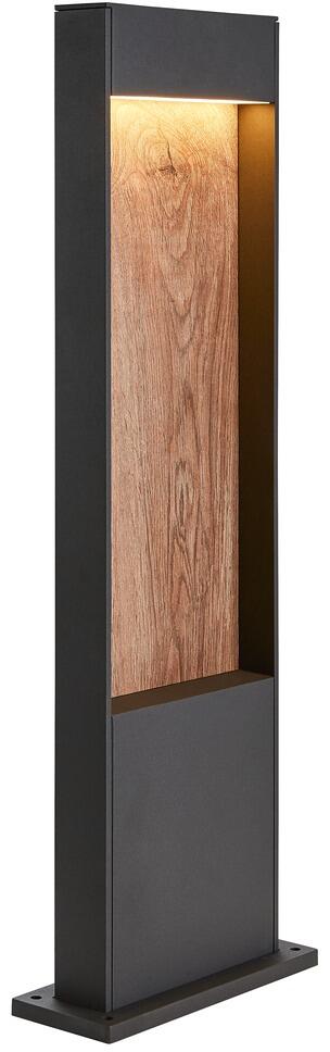 SLV FLATT POLE 65 Outdoor LED Stehleuchte, 3000K/4000K, IP65, anthrazit/braun (1002957)