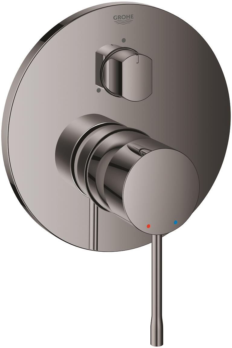 GROHE Essence Einhandbatterie , 3-Wege Umstellung, Fertigmontageset für GROHE Rapido SmartBox, Professional Edition, hard graphite (24169A01)