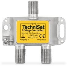 TechniSat 2-Wege Verteiler 2xDC-Durchl.ohne Dioden (0022/3220)