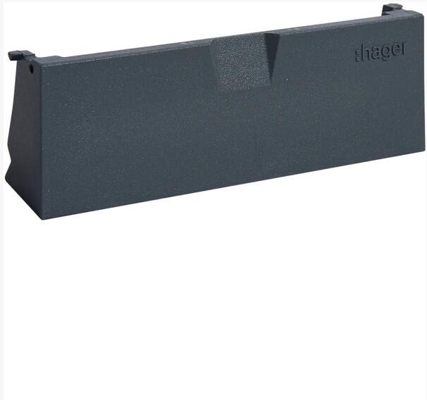 Hager VLAQ127011 Versorgungseinheit Leitungsauslass Q12 244x244mm Ersatzteil Polyamid eisengrau