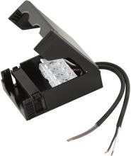 EVN Anschlussbox mit 5-fach Klemme und Zugentlastung max. 450 Volt - max. 16 Ampere - zur Duchverdrahtung, schwarz (ABDDV)