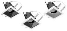 EVN SELECTO LED Deckeneinbau, quadratisch, schwenkbar, IP20, 220-240V/AC, 38W, inkl. Netzgerät, DALI, symmetrisch, 165x165mm, weiß 