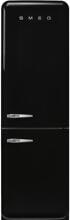 Smeg FAB32RBL6 50"s Style Retro Stand Kühl-Gefrierkombination, 60 cm breit, 331 L, Rechtsanschlag, Multiflow, LED-Display, schwarz