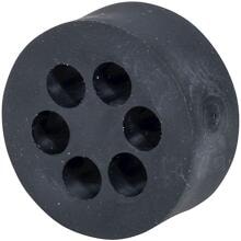 Plica DE Multi M20(2x5) Mehrlochdichtung Santoprene, schwarz (93534402025)