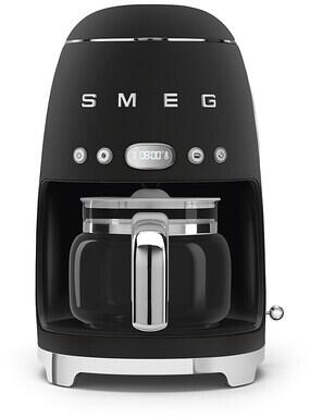 Smeg DCF02BLMEU 50"s Style Filter-Kaffeemaschine, 10 Tassen, LED-Display-Programmuhr, 1,4 L Wassertank, Auto-Start-Modus, Kaffee-Dauerfilter, schwarz