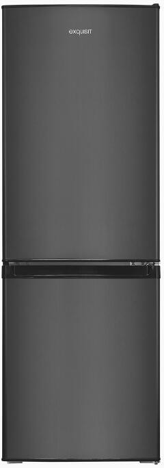 Exquisit KGC232-60-E-040C Stand Kühl-Gefrierkombination, 49,5 cm breit, 173 L, inoxlook-az