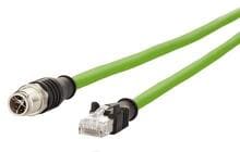 METZ CONNECT M12 Industrial Ethernet Leitung, X-kodiert, 20m, M12 Stecker gerade - RJ45 Stecker gerade, PUR (142M2X15200)