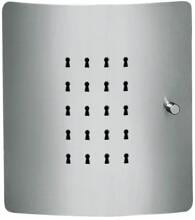 Burg Wächter Slot 6220/10 Ni Schlüsselbox, 240x210x70mm, 10 Haken, Edelstahl (33530)