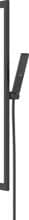 hansgrohe Pulsify E Duschset 100 1 Strahlart wassersparend+ mit Duschstange 90 cm, Messing, 5 l/min, 100 x 25 mm, Mattschwarz (24381670)
