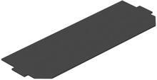 OBO Bettermann LPA UT4 Leerplatzabdeckung, 208x76mm, PVC, graphitschwarz RAL9011 (7407592)